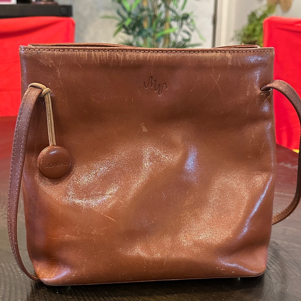 Brown Leather Women's Bag - Picture 8 of 9